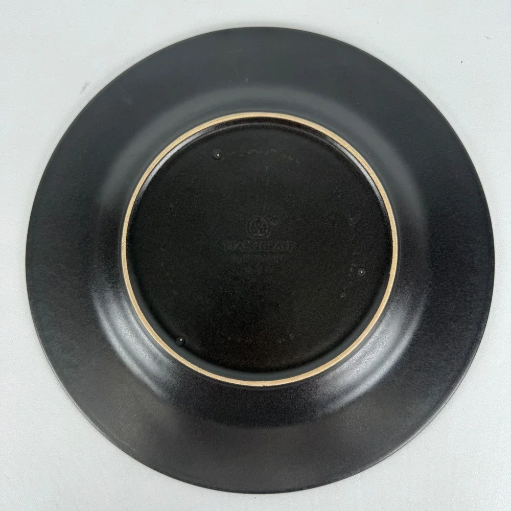 Pfaltzgraff Midnight Sun Brown Set of 2 Dinner Plates 10.5 inches‎ READ